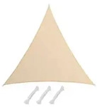 UV Sonnensegel 7x7x7 HDPE Dreieck Sonnenschutz &Uuml;berdachung Balkon Garten Beige