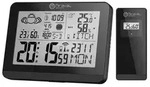 Moderne Design Funk-Wetterstation mit Aussensensor bennenbar Mondphase Sonnenaufgang