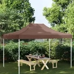 vidaXL Partyzelt-Dach 4x3 m Braun 270 g/m2