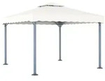 vidaXL Pavillon 300 x 300 cm Creme Aluminium