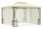 vidaXL Pavillon mit Netz 300x300x265 cm Creme