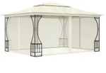 vidaXL Pavillon mit Netz 300x400x265 cm Creme