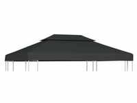 vidaXL Pavillon-Dachplane mit Kaminabzug 310 g/m2 4x3 m Anthrazit