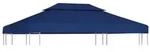 vidaXL Pavillon-Dachplane mit Kaminabzug 310 g/m2 4x3 m Blau