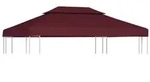 vidaXL Pavillon-Dach mit L&uuml;ftungsdach 310 g/m2 4x3 m Bordeauxrot