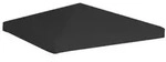 vidaXL Pavillondach 270 g/m2 3x3 m Schwarz