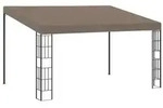 vidaXL Wand-Pavillon 4x3 m Taupe Stoff