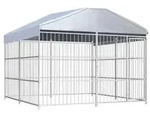 vidaXL Outdoor-Hundezwinger mit &Uuml;berdachung 300&times;300&times;200 cm