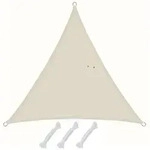 UPF50+ UV Sonnensegel 3x3x3 Polyester Dreieck Wasserabweisend Garten Segel Beige