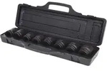"KS TOOLS 3/4" Sechskant-Kraft-Stecknuss-Satz, 8-tlg kurz, 24-38mm"