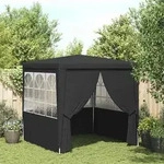 vidaXL Profi-Partyzelt mit Seitenw&auml;nden 2,5&times;2,5m Anthrazit 90 g/m2