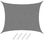 UV Sonnensegel Wasserdurchl&auml;ssig 7x5 - Rechteckig - Sonnenschutz Garten Terrasse