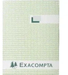 Exacompta Kladde + kaschiertem Leineneinband, A4, 150 Blatt, 110g, kariert, 413E