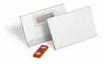 Durable Namensschild - f&uuml;r 54 x 90 mm - Magnet - durchsichtig (Packung mit 25)