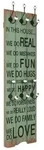 vidaXL Wandgarderobe mit 6 Haken 120x40 cm HAPPY LOVE