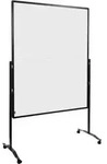 Moderationswand Premium Plus 120x150cm klappbar Karton wei&szlig;