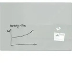 Glas-Whiteboard Artverum 150x100x1,8cm grau