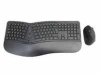 CONCEPTRONIC Wireless Keyboard+Mouse,ergo,Layout deutsch sw