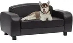 vidaXL Hundesofa Braun 80x50x40 cm Kunstleder