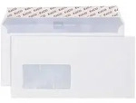 Briefumschl&auml;ge Office Box C5/6 hochwei&szlig; Haftklebung Fenster links Innendruck 80