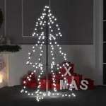 vidaXL Weihnachtsbaum in Kegelform 160 LEDs Indoor & Outdoor 78x120 cm
