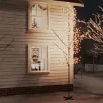 vidaXL LED-Baum mit Kirschbl&uuml;ten Warmwei&szlig; 672 LEDs 400 cm