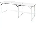 Campingtisch zusammenklappbar h&ouml;henverstellbar Aluminium 180 x 60 cm