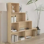 vidaXL B&uuml;cherregal/Raumteiler Sonoma-Eiche 155x24x160 cm Holzwerkstoff