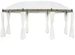 vidaXL Gartenpavillon Cremewei&szlig; 530x350x265 cm
