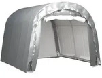 vidaXL Lagerzelt 300x300 cm Stahl Grau