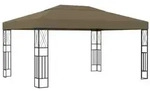 vidaXL Pavillon 3x4 m Taupe Stoff