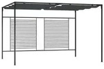 vidaXL Pavillon mit Ausziehbarem Dach 4x3x2,3 m Anthrazit 180 g/m2