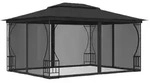 vidaXL Pavillon mit Netz 300x400x265 cm Anthrazit