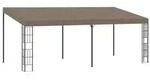 vidaXL Wand-Pavillon 6x3 m Taupe Stoff