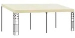 vidaXL Wand-Pavillon 6x3x2,5 m Cremewei&szlig;