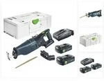 Festool RSC 18 EB-Basic Akku S&auml;bels&auml;ge 18 V Brushless + 2x Akku 3,0 Ah + Ladeger&auml;t