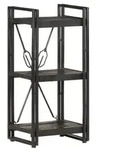 vidaXL B&uuml;cherregal 3 F&auml;cher Schwarz 40x30x80 cm Mango Massivholz