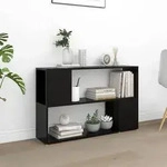 vidaXL B&uuml;cherregal Schwarz 100x24x63 cm Holzwerkstoff