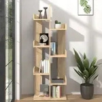 vidaXL B&uuml;cherregal Sonoma-Eiche 48x25,5x140 cm Holzwerkstoff