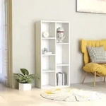 vidaXL B&uuml;cherregal Wei&szlig; 50&times;25&times;106 cm Holzwerkstoff