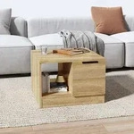 vidaXL Couchtisch Sonoma-Eiche 50x50x36 cm Holzwerkstoff