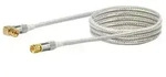 Schwaiger Sat Empf&auml;ngerkabel 110 dB 1,5m 1x 90&deg; transparent