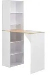 vidaXL Bartisch mit Schrank Wei&szlig; 115x59x200 cm
