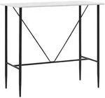 vidaXL Bartisch Wei&szlig; 120 x 60 x 110 cm MDF