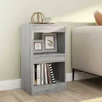 vidaXL B&uuml;cherregal/Raumteiler Grau Sonoma 40x30x72 cm