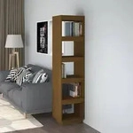 vidaXL B&uuml;cherregal/Raumteiler Honigbraun 40x35x167cm Massivholz Kiefer