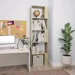 vidaXL B&uuml;cherregal/Raumteiler Sonoma-Eiche 45x24x159 cm Holzwerkstoff