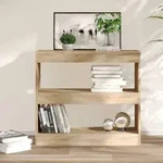 vidaXL B&uuml;cherregal/Raumteiler Sonoma-Eiche 80x30x72 cm