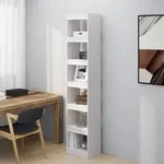 vidaXL B&uuml;cherregal/Raumteiler Wei&szlig; 40x30x199 cm Massivholz Kiefer