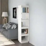 vidaXL B&uuml;cherregal/Raumteiler Wei&szlig; 40x35x167 cm Massivholz Kiefer